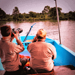 Wildlife viewing by boat in Samburu’s scenic landscapes