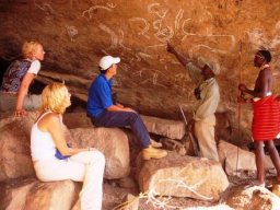 Tourists Learning Kenyan History